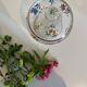 Flowered glass jar