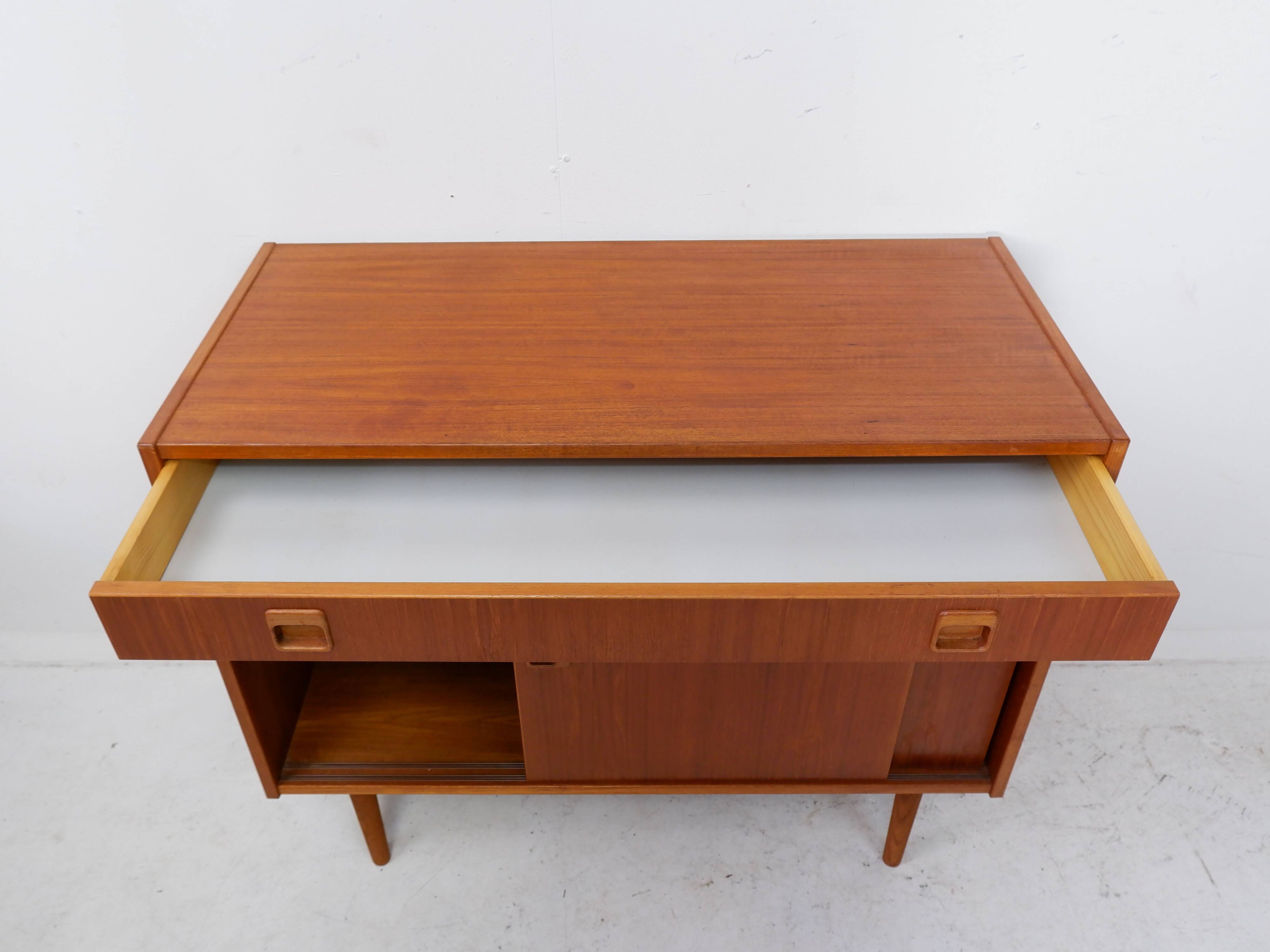 Scandinavian cabinet with sliding doors, 1960s