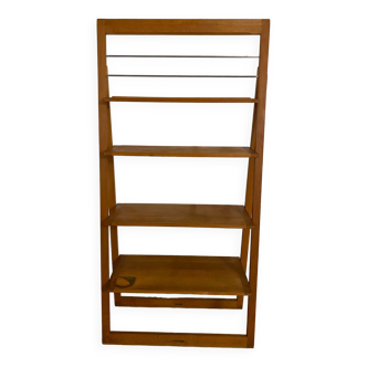 Foldable solid wood shelf