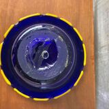 Large blue Murano glass vase, 1960s