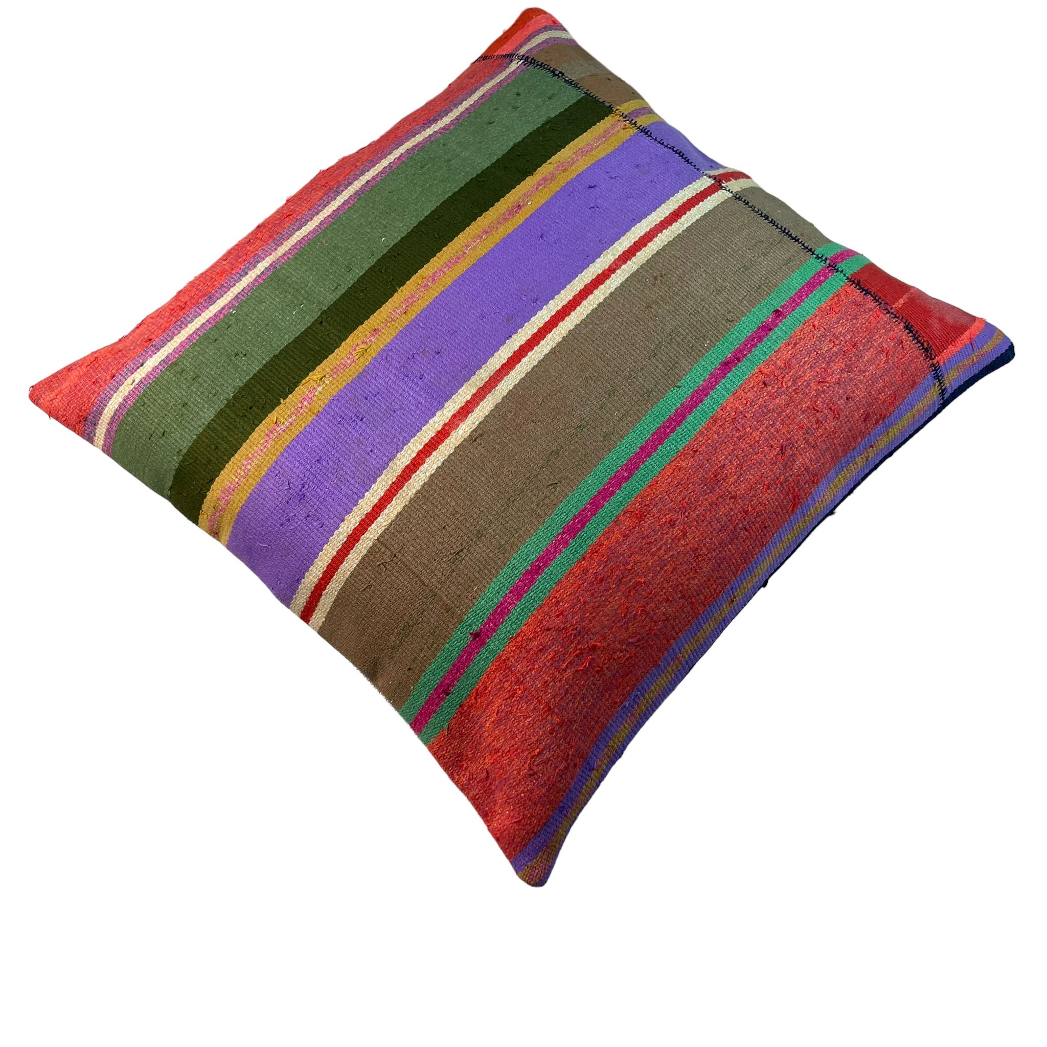 Vintage turkish kilim cushion cover