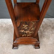 Large Cherry & Walnut Stool, Asian style – Early 20th century