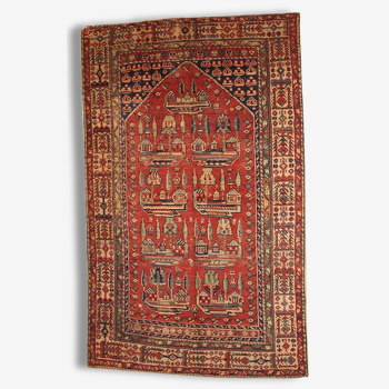 Former prayer rug made Turkish hand 125cm x 189cm 1890-1 B 31