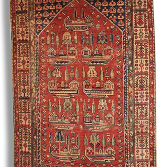 Former prayer rug made Turkish hand 125cm x 189cm 1890-1 B 31