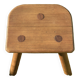 Antique tabouret de ferme tripode - tabouret de traite en bois