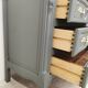 Vintage cherry wood commode refurbished
