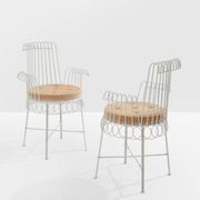 Mathieu Matégot pair of Cap d'Ail chairs 1950s