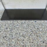 Modular String shelf in chrome and brown metal