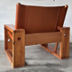 Brutalist lounge chair, Ate Van Apeldoorn, Houtwerk Hattem, Netherlands, 1970s