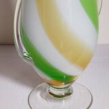 Vintage two-tone glass vase 39 cm