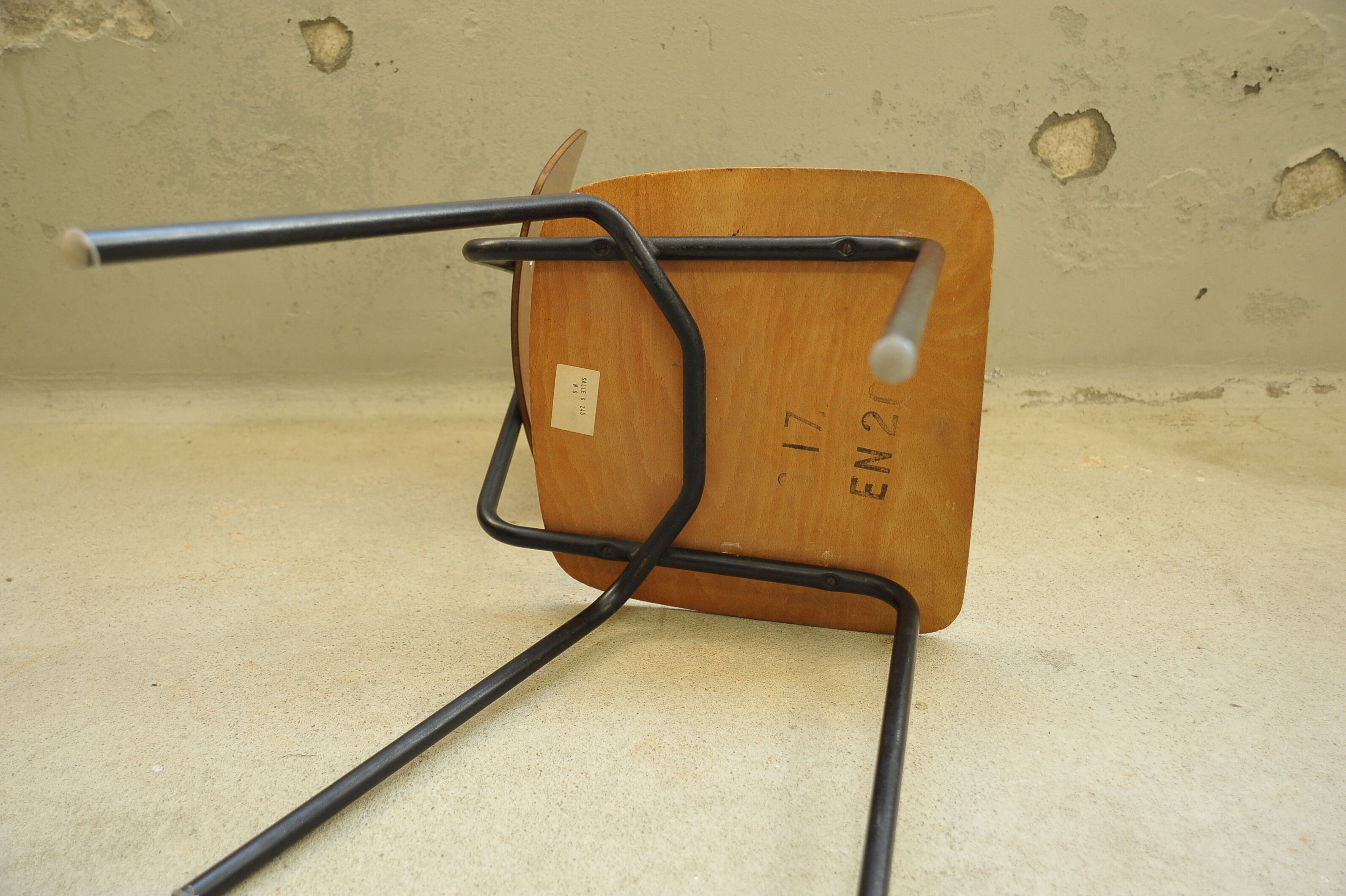 Pair of vintage formica chairs 60