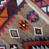 Handmade antique Persian Ardabil kilim rug 137 x 198 cm, 1930s