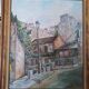 Oil on canvas depicting the Lapin Agile in Montmartre.
