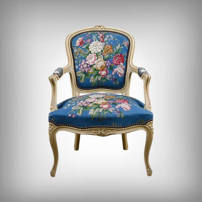 Fauteuil cabriolet, style Louis XV – fin XIXe