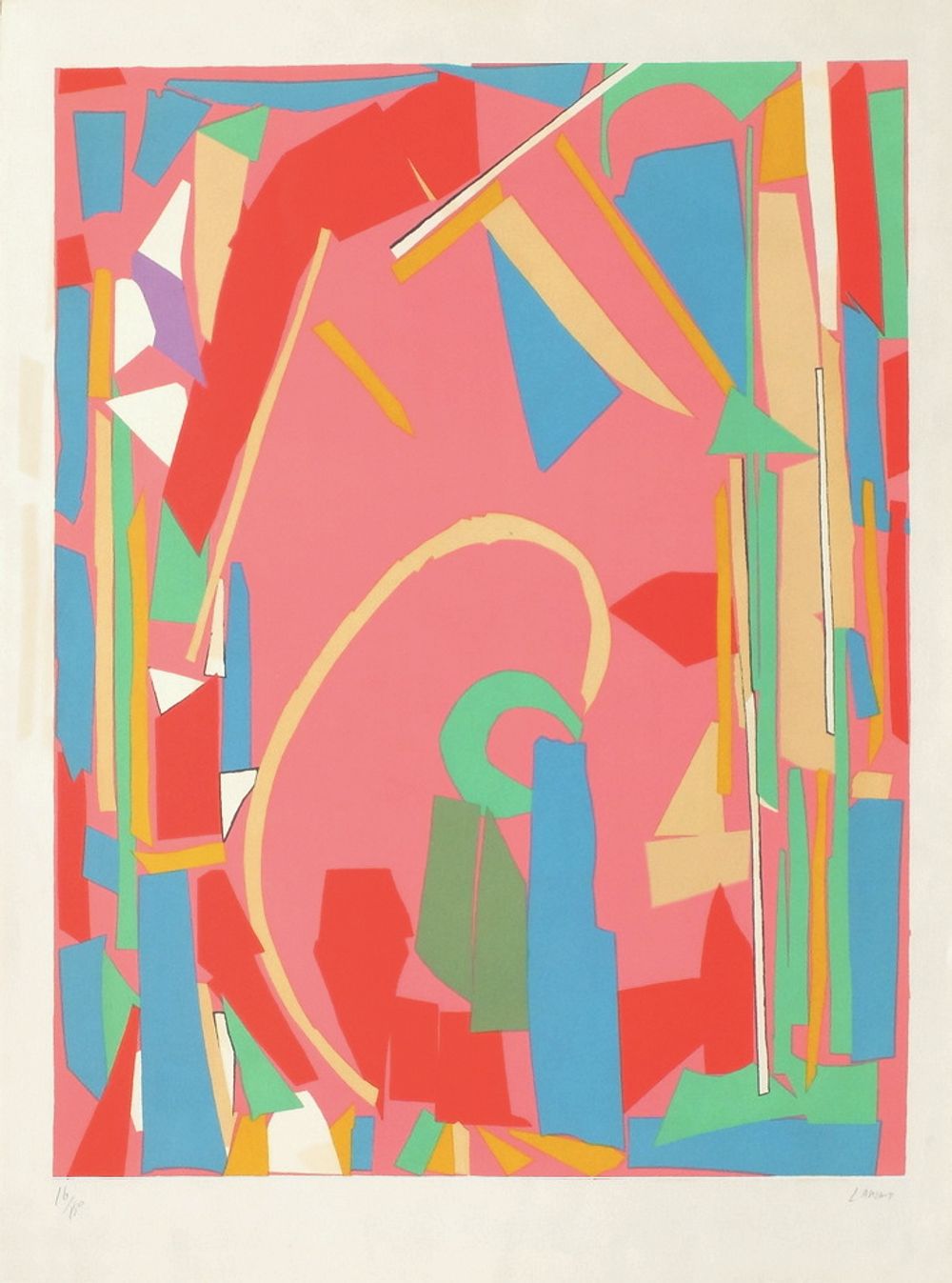 André Lanskoy "Abstract Composition" 1965