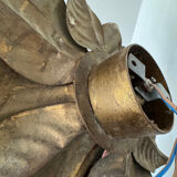 Golden flower wall light from the 70s