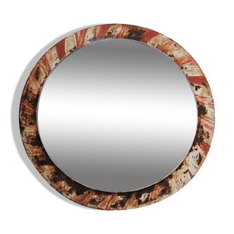 Vintage industrial convex mirror