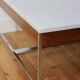 Table basse design marbre et palissandre Georges Nelson 1970
