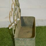 Patinated iron wall planter