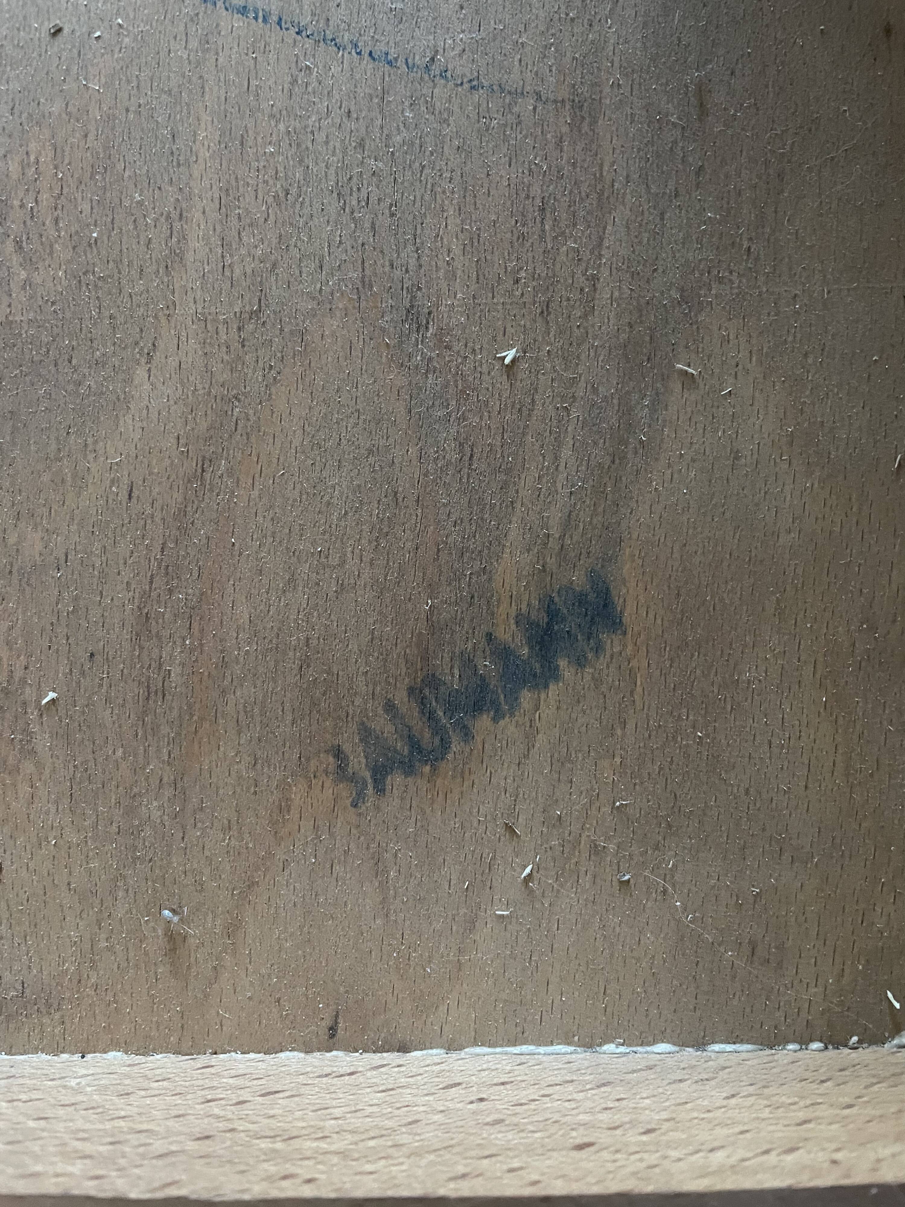 6 chaises de bistrot Baumann en bois et skaï