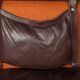A 20thc italian brown leather sofa by gae aulenti for poltronova c.1962
