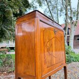 Louis XV Style Walnut Cabinet Secretary
