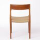 Niels Møller Dining Chair Set (6) – Models 77 & 57, Teak, Danish Cord