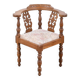 Vintage Danish Oak Corner Chair, 1940s