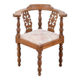 Vintage Danish Oak Corner Chair, 1940s