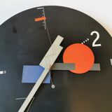 Vintage constructivist wall clock by nicolaï canetti for artec. usa