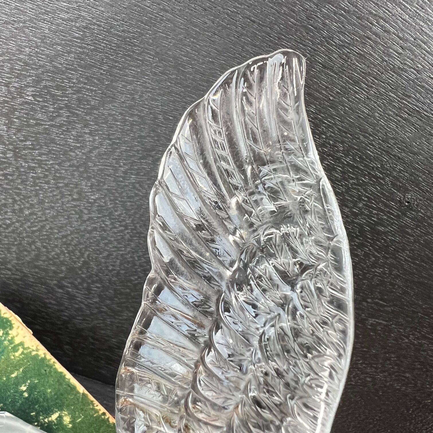 Crystal paperweight "the flight of the bird"