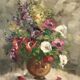 flower vase of a bouquet. Oil on canvas signed by Jean-Jacques Foulon (1923-1980)