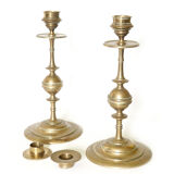 Pair of brass candlesticks