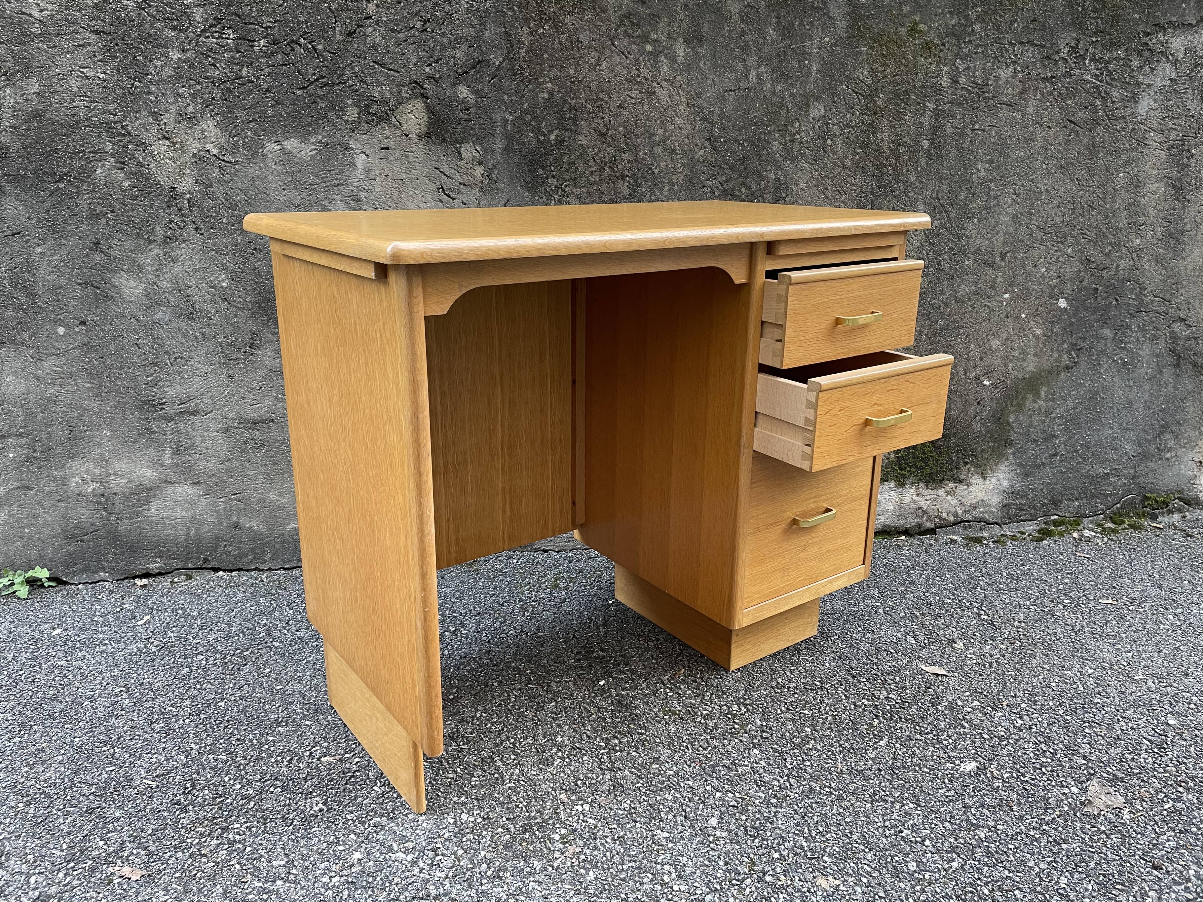 Vintage gilded wooden desk