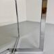 Vintage chrome and smoked glass table, 70s design, Paul Legeard DOM