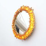Illuminated jewel crystal mirror by palme & walter