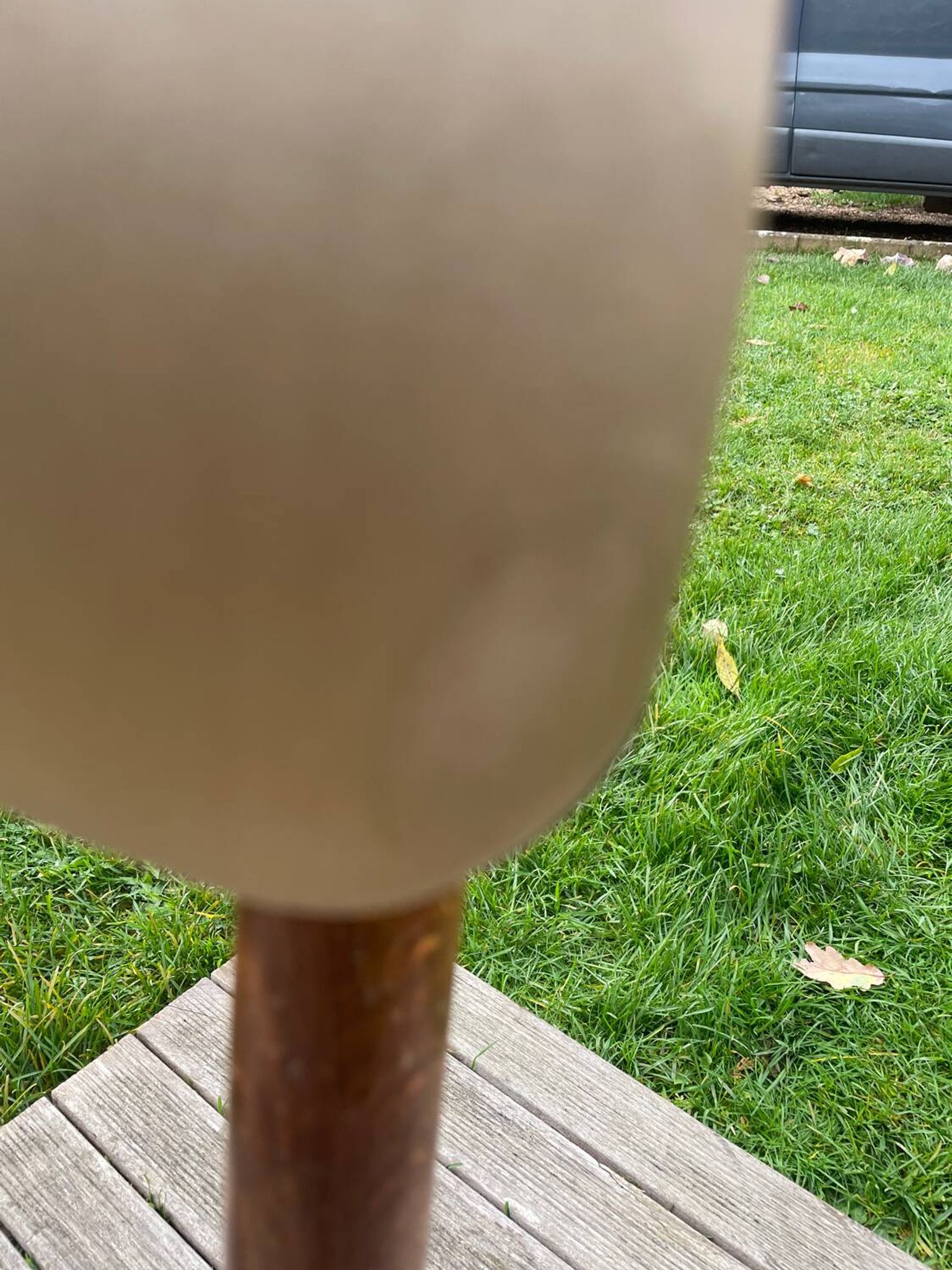 Vintage chair 50 taupe silk