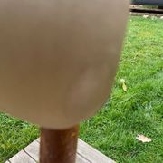 Vintage chair 50 taupe silk