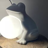 Vintage 80's frog lamp