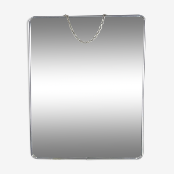 Barber mirror with chain 30x24cm