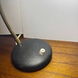 Modernist desk table lamp 1970 black metal