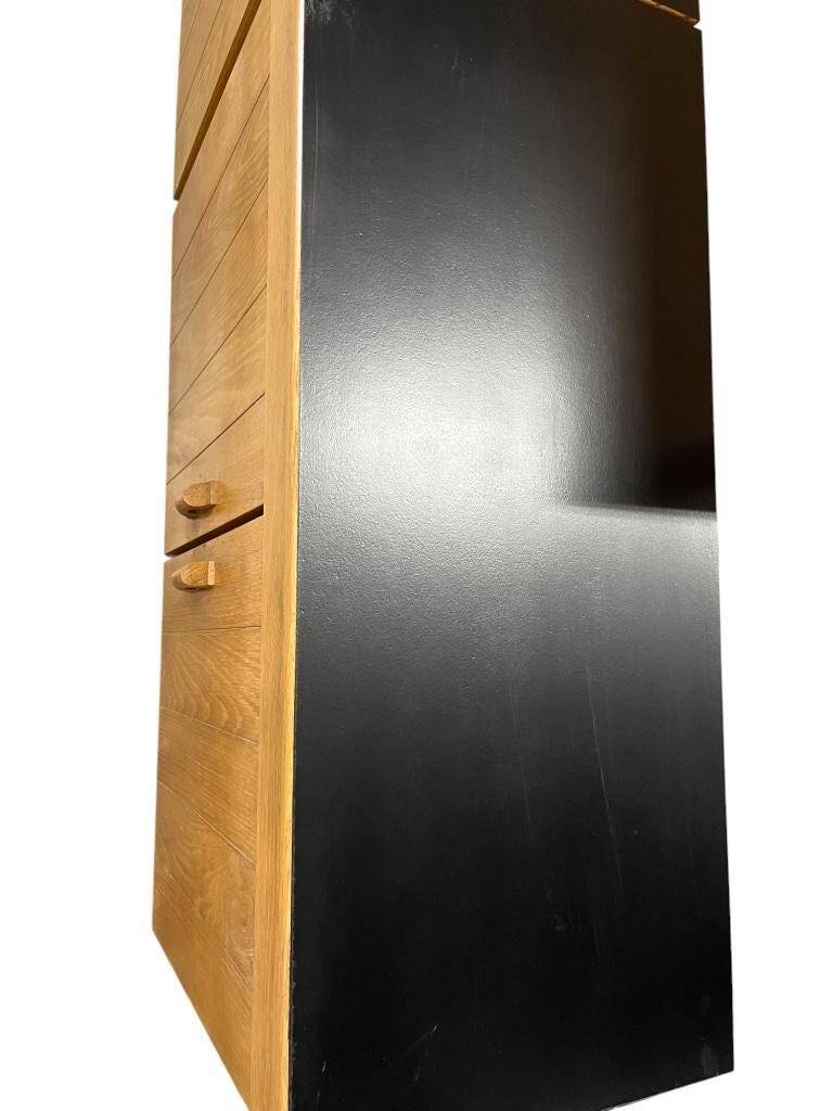 Vintage chest of drawers with steel legs