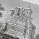 Curtea de Argeș, Romania. Printed illustration from 1866.