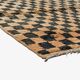Tapis vintage à damier - 227 x 171 cm