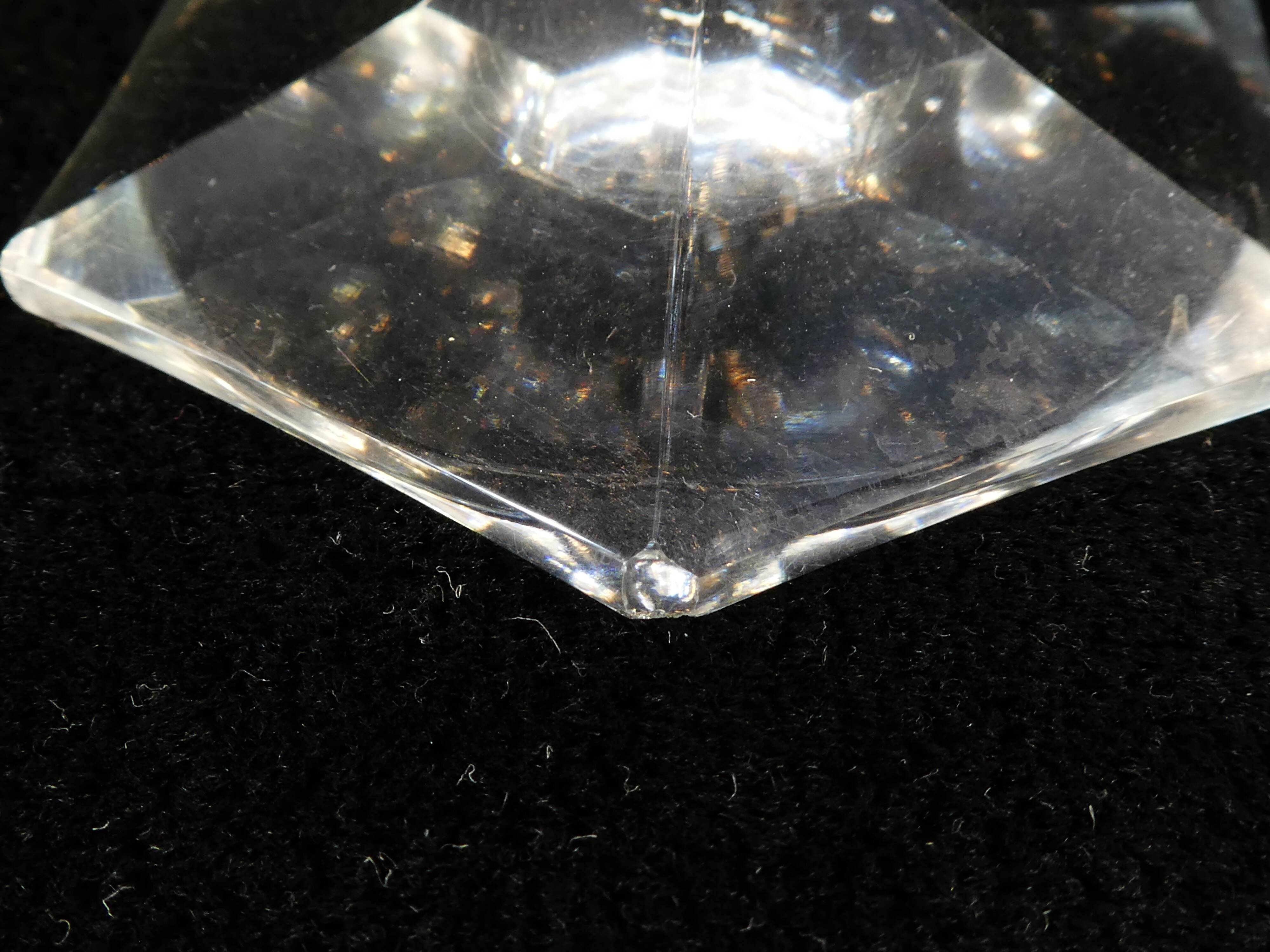 11 wine glasses in Crystal cut with diamond tip CRISTALLERIE DE LORRAINE