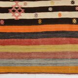 6x11 Multicolor Wool Kilim Rug, 190x322Cm