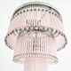Lampadario a cannucce in vetro di Murano soffiate e fatte a mano