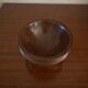 Small vintage turned solid wood bowl, Ø 9 cm