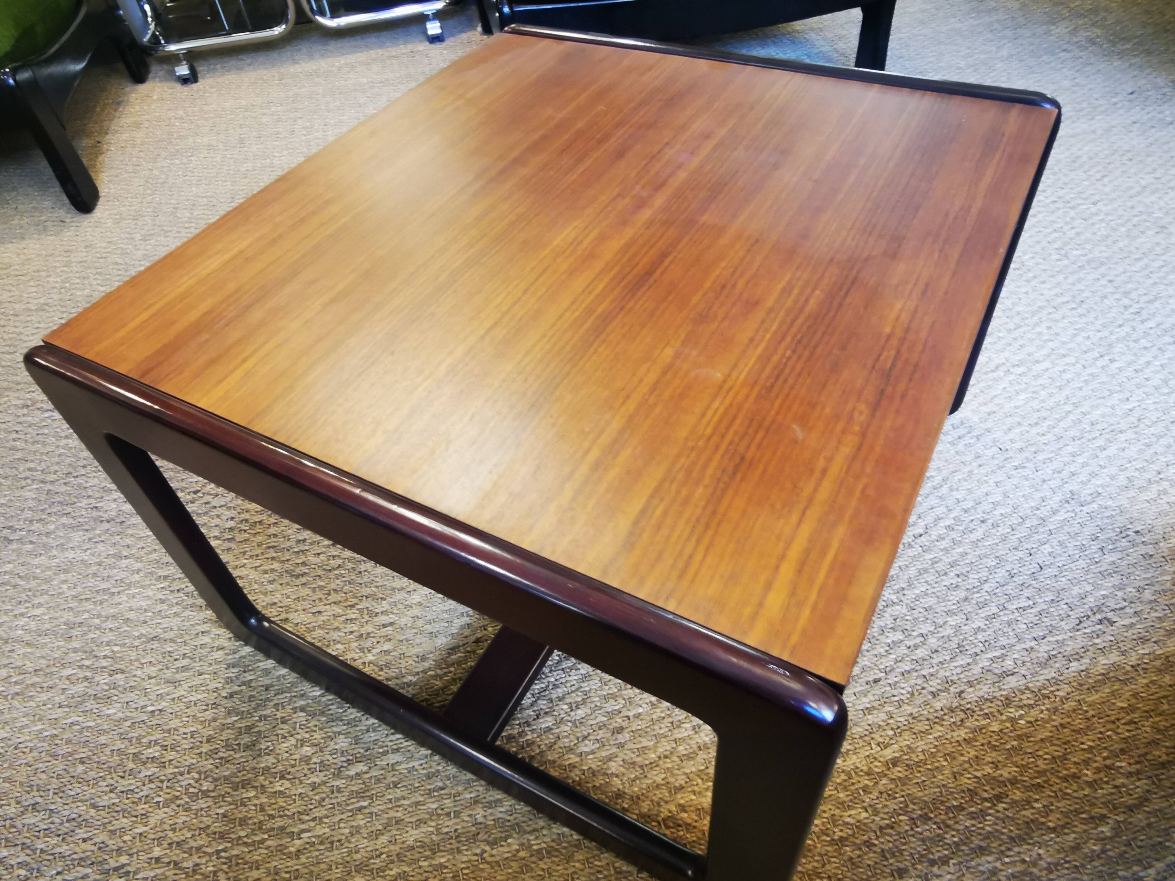 Vintage wooden coffee table from the 70s