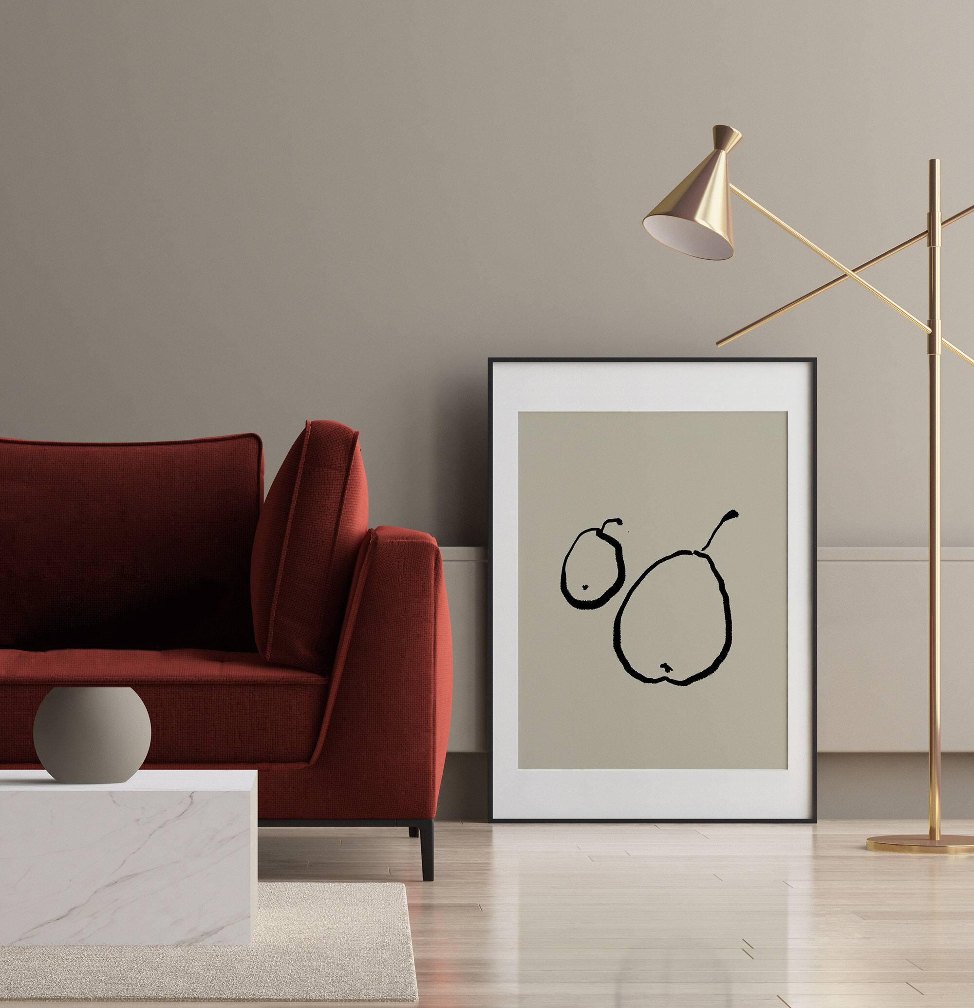 Botanical illustration giclee print, 50x70